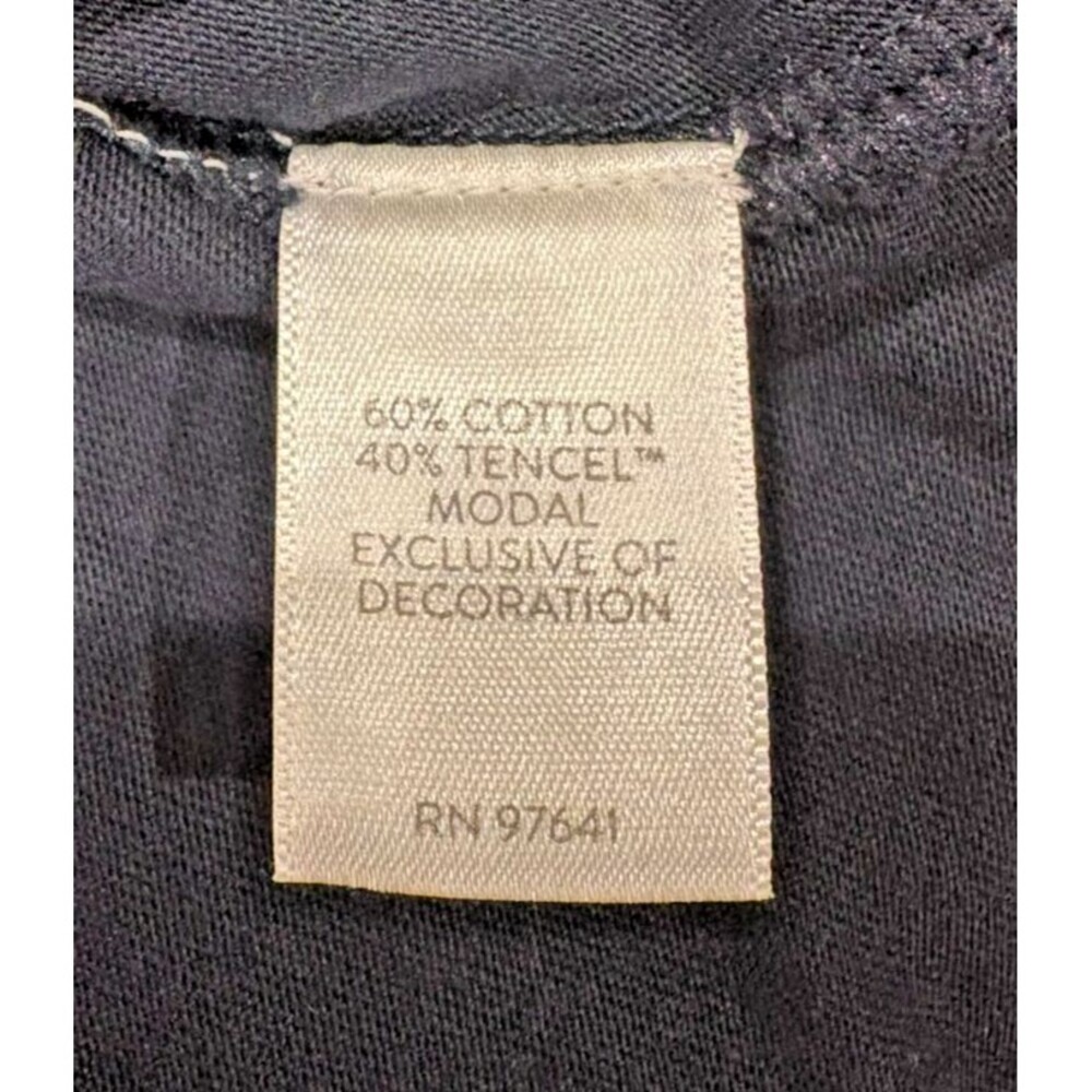 J Jill Women's Shirt SP Small Petite Long Sleeve Navy Blue Tunic Embroidered NWT - Picture 10 of 11